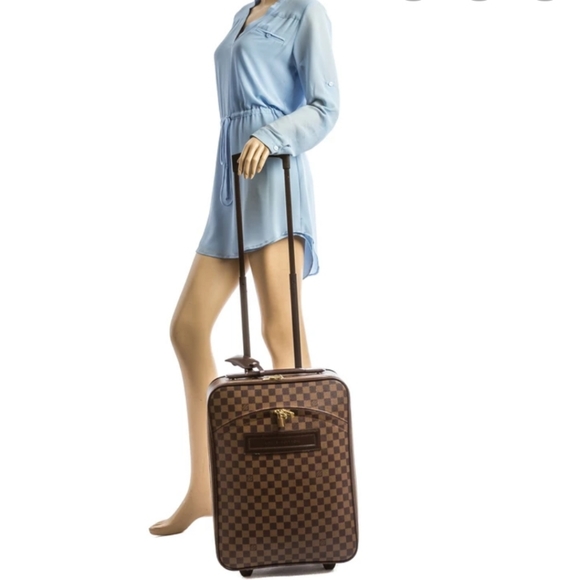 💯 Auth Louis Vuitton Pegase 45 Ebene Travel Bag - Picture 9 of 9